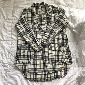 Free People plaid tunic